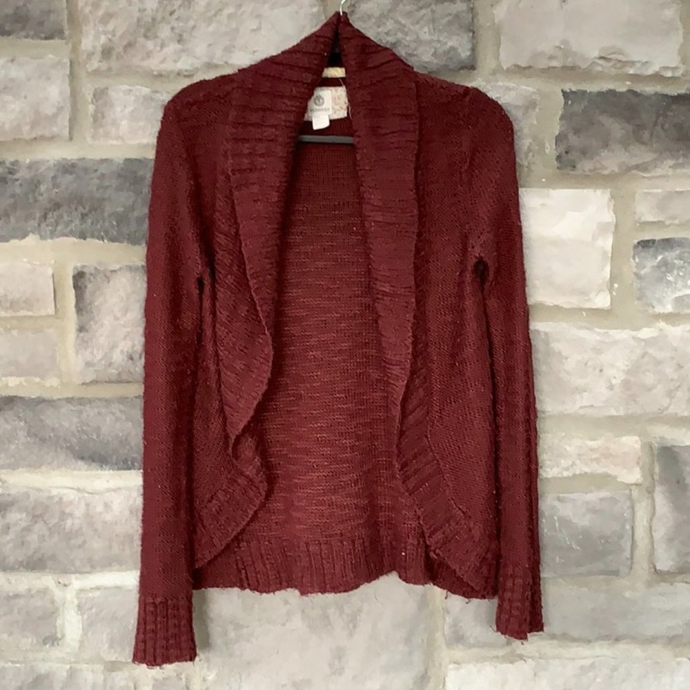 Maroon cardigan